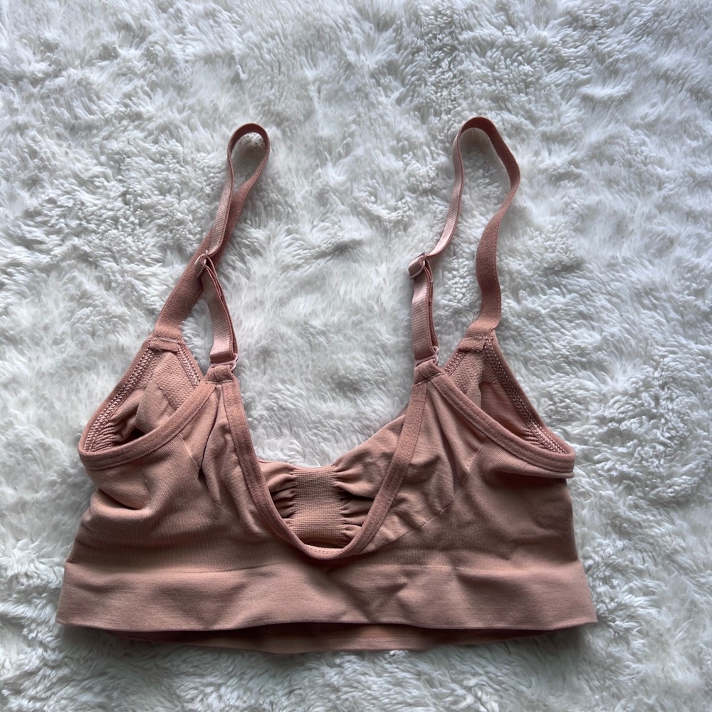 SKIMS Sculpting Bra Ochre Seamless Bralette SH-BRA-0112 Womens Size S/M NWOT - Picture 5 of 8